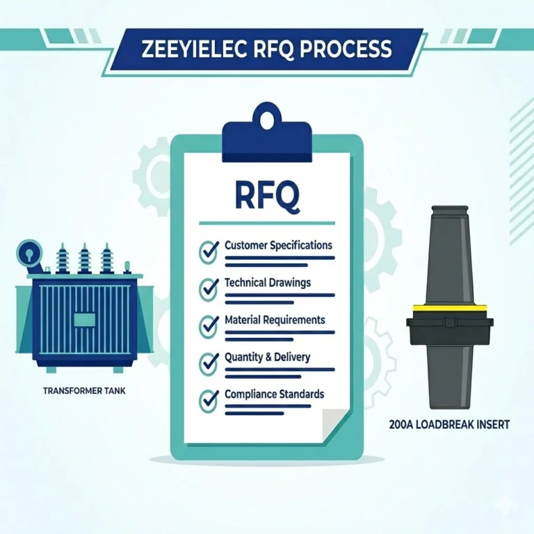 Engineer reviewing a complete bushing well insert RFQ checklist document.