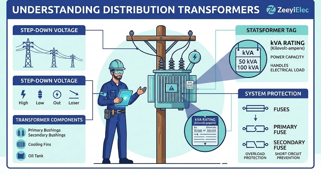 Профессиональный инженер выбирает номиналы предохранителей Bay-O-Net для установки распределительного трансформатора 15 кВ.