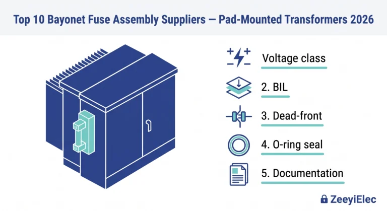 Top 10 bayonet fuse assembly suppliers for pad-mounted distribution transformers 2026