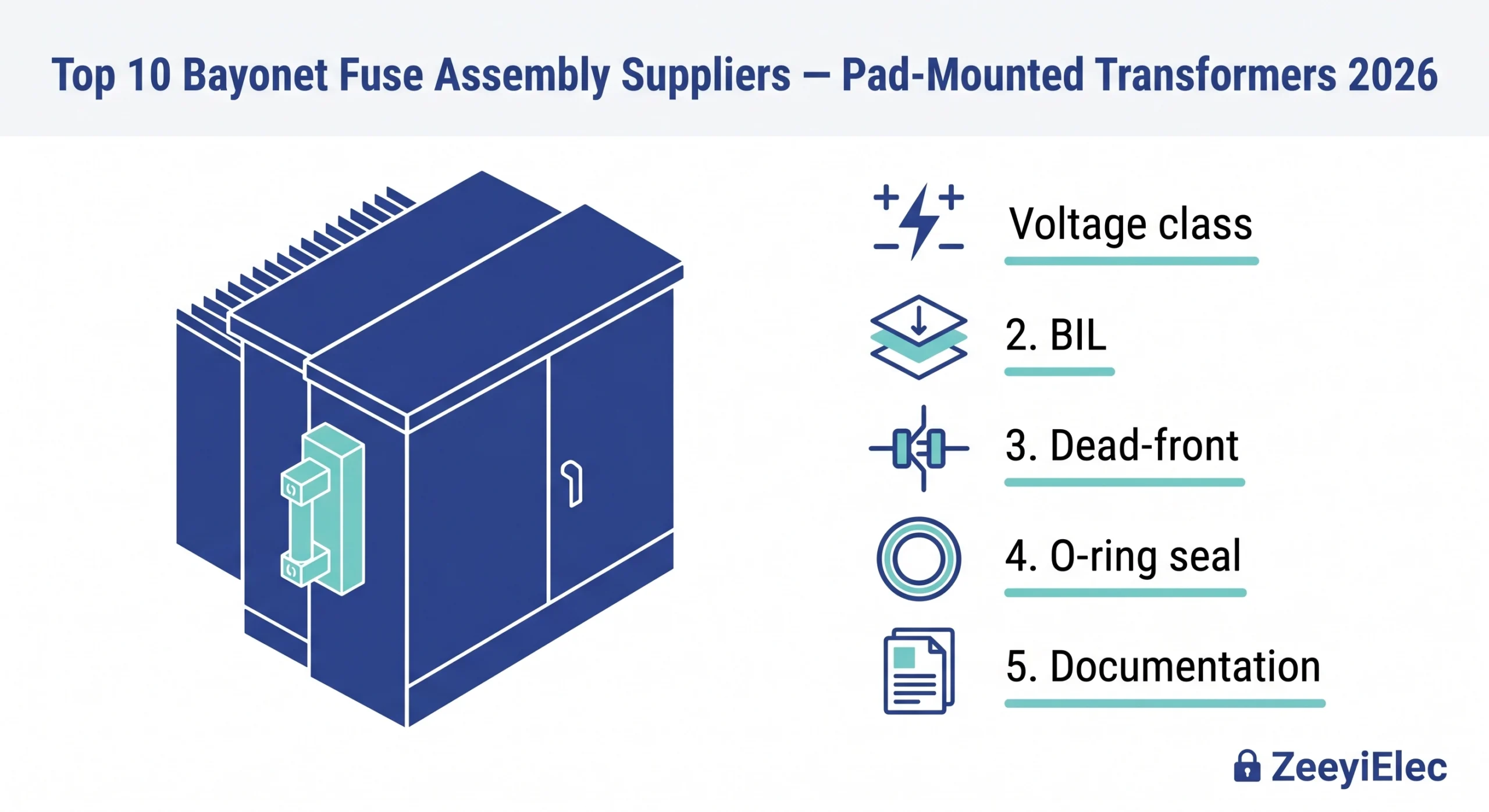 Top 10 bayonet fuse assembly suppliers for pad-mounted distribution transformers 2026