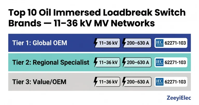 Top 10 oil immersed loadbreak switch brands for medium voltage distribution networks 2026